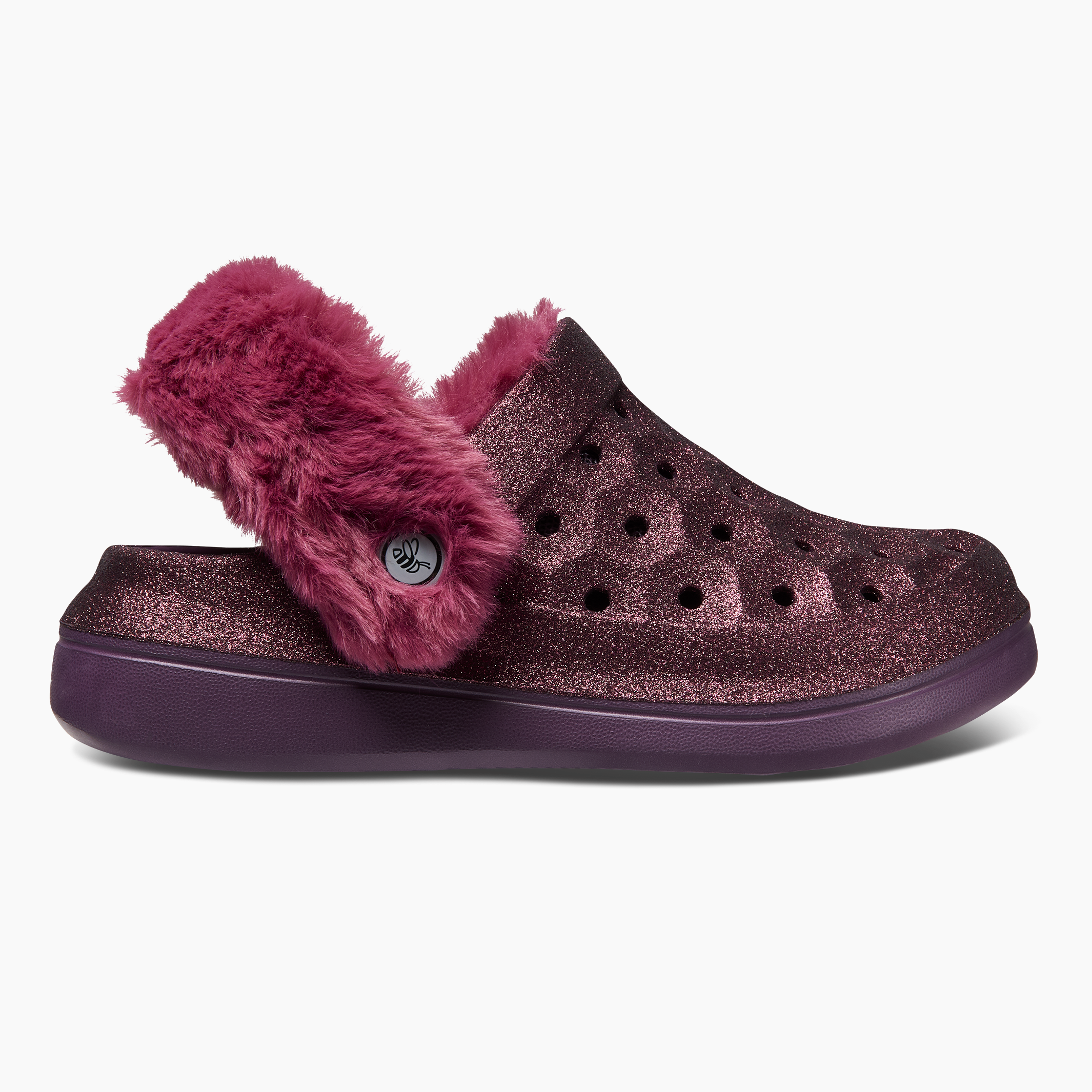 Kids' Varsity Lined Clog with Popinz – Glitter - Final Sale